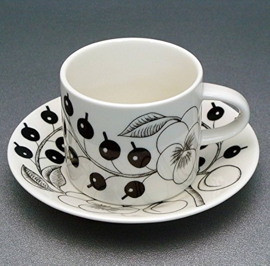 Amazon | ARABIA アラビア ブラックパラティッシ コーヒーカップ