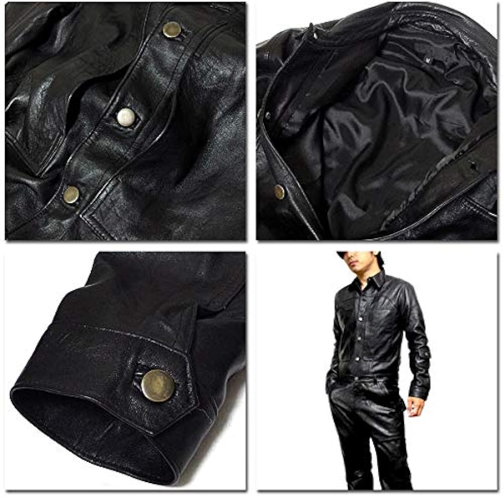 Amazon.co.jp: [EVERSOUL] 本革 つなぎ メンズ ツナギ レザー