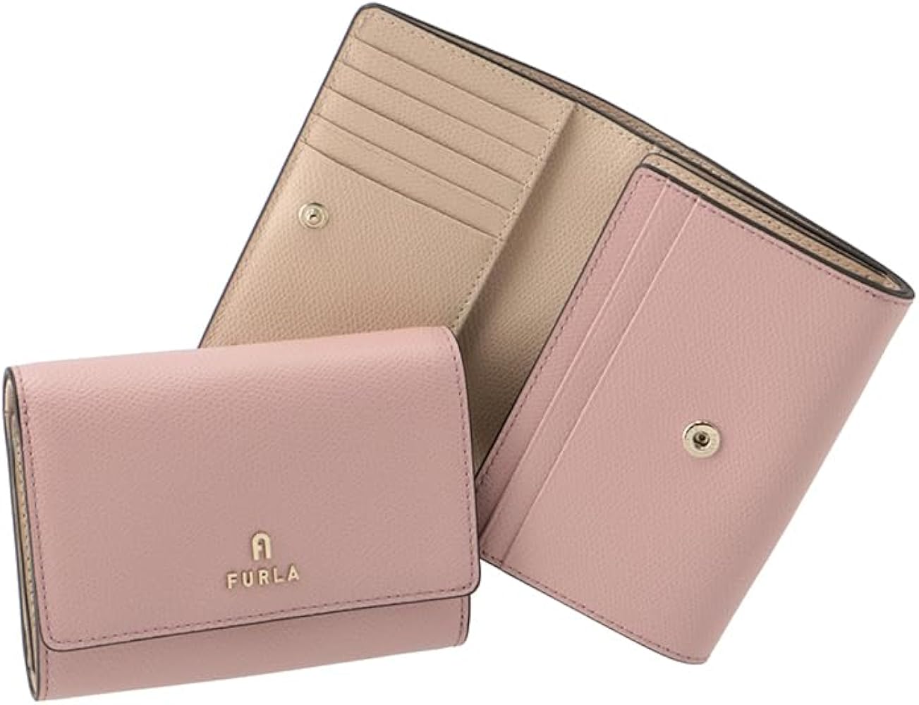 Amazon | [フルラ] 財布 二つ折り カメリア CAMELIA M コンパクト