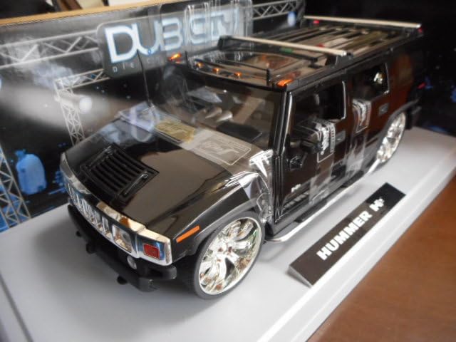 Amazon | 1/18 Jada ハマー H2 Dub City 6.0V8 ブラック Hummer H2