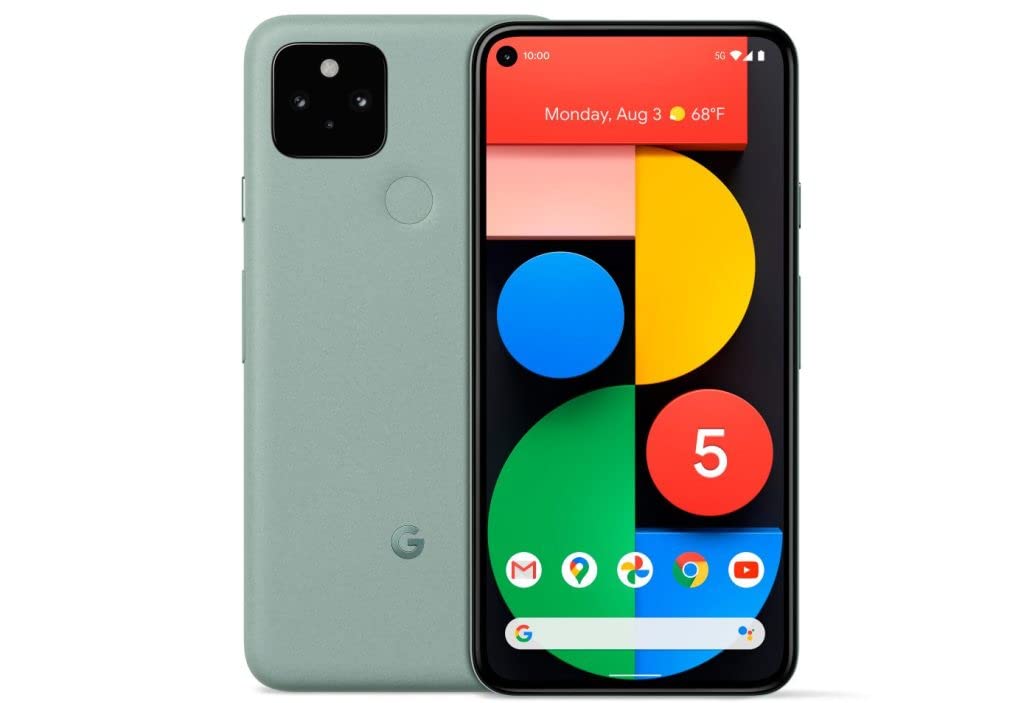 Amazon | Google Pixel 5 128 GB、Sorta Sage、SIM フリー | Google