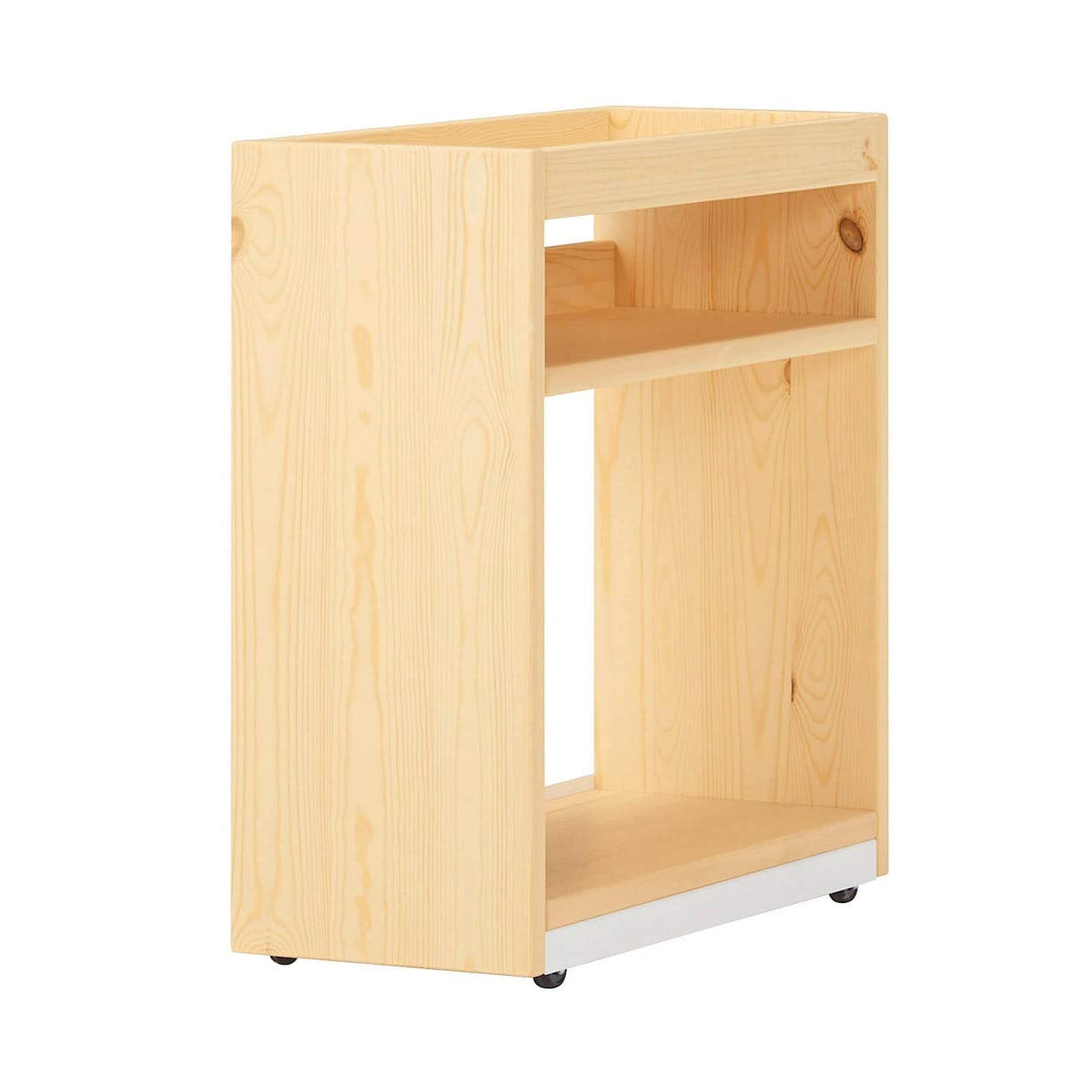 Amazon.co.jp: 無印良品 パイン材デスクワゴン 幅24×奥行55×高さ57.5cm