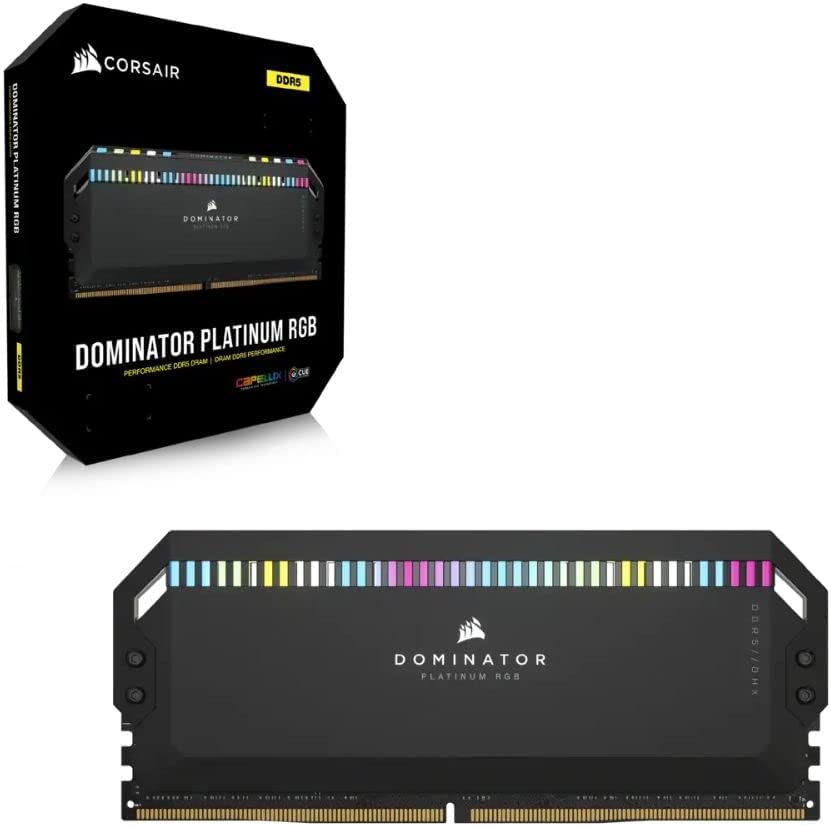CORSAIR Dominator Platinum RGB DDR5 RAM 64GB (2x32GB) 6400MHz CL32