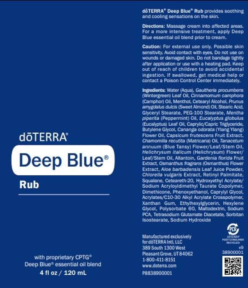 Amazon.com: doTERRA Deep Blue Rub : Health & Household