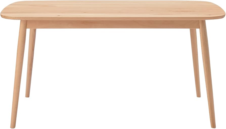 Amazon.co.jp: MUJI 無印良品 ブナ材テーブル 幅150×奥行80×高さ72cm