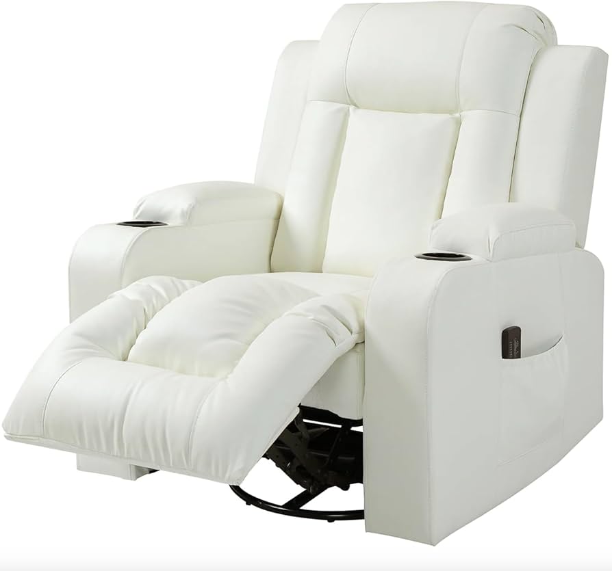 Amazon.com: Massage Recliner Sofa Leather Vibrating Heated Chair