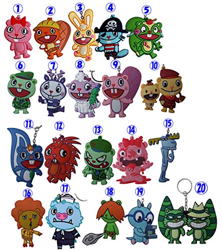 Amazon.co.jp: ハッピーツリーフレンズ：ラバーキーホルダー (12