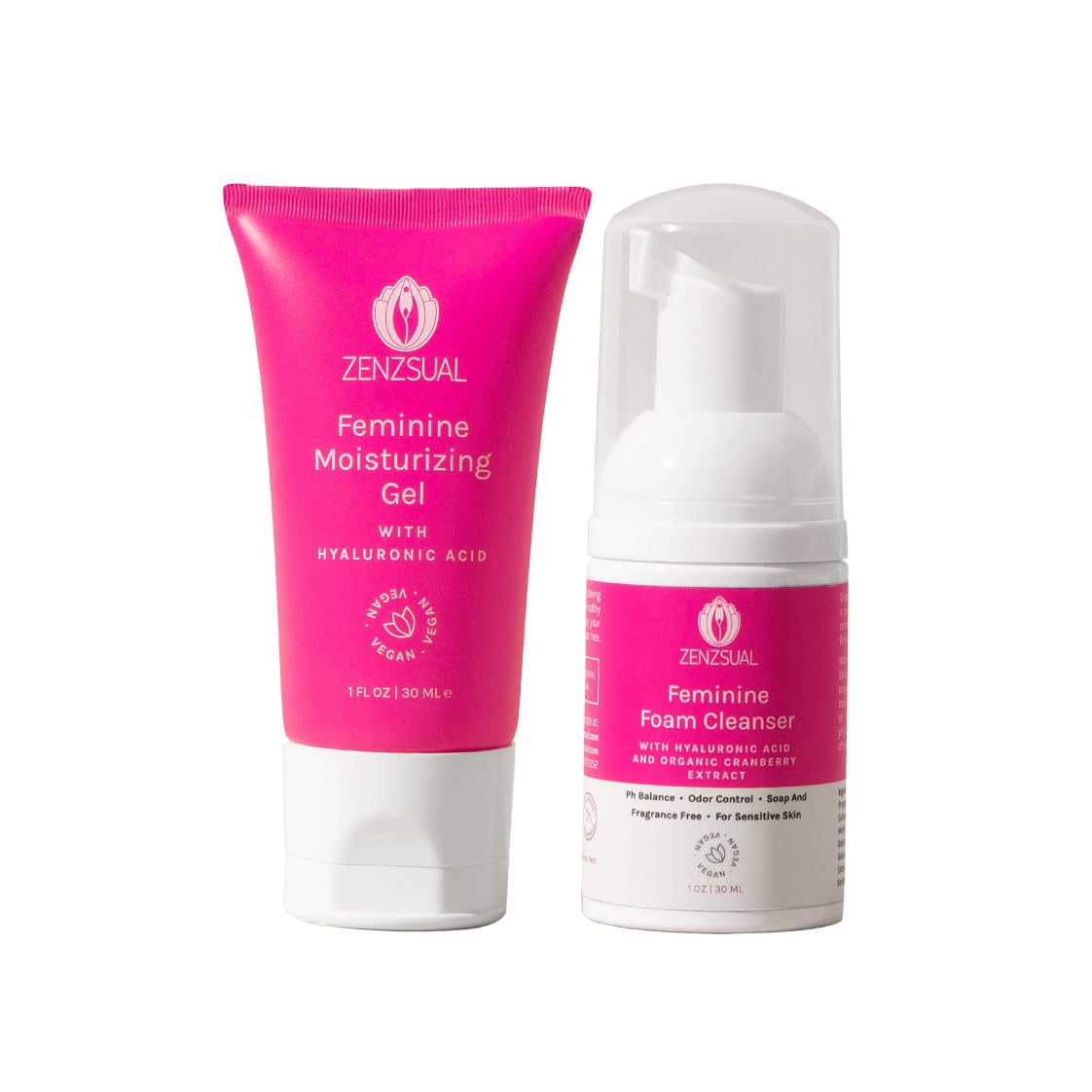 Amazon.com: ZENZSUAL Feminine Foam Cleanser + Intimate Gel with