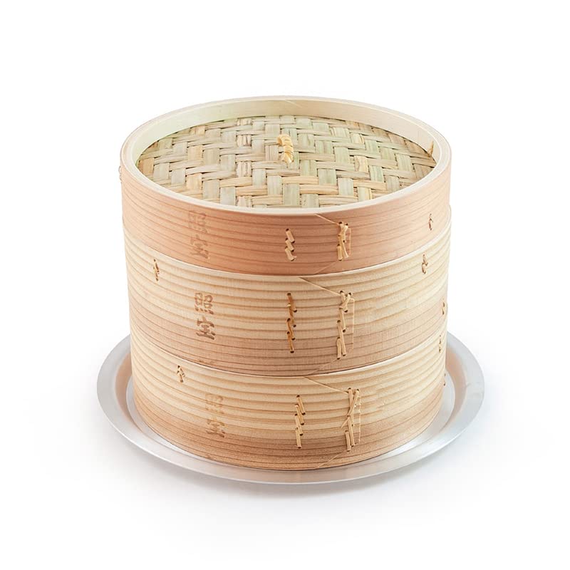Amazon｜照宝 中華せいろ 蒸し板セット 杉製 φ21cm｜蒸し器・せいろ