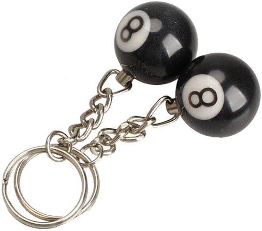 Amazon.co.jp: ビリヤードボール キーチェーン ギフト ラッキーボール