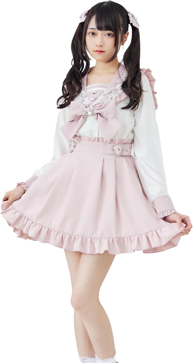 地雷 マーズ ハート ブラウス フリル リボン ショートパンツ