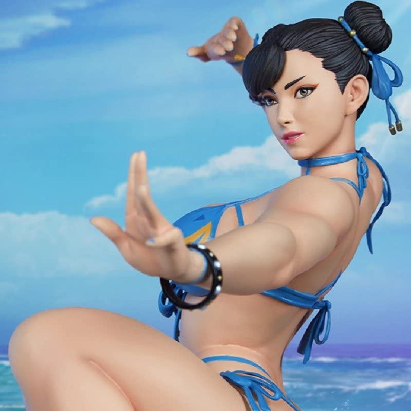 Amazon.co.jp: 1/6 春麗 水着 ビキニ 構え チュンリー 33cm ストリート