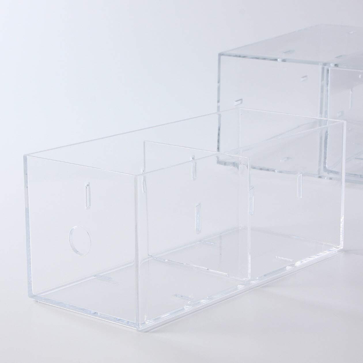 Amazon.co.jp: 無印良品 アクリル縦でも横でも使える小物収納3段・A4