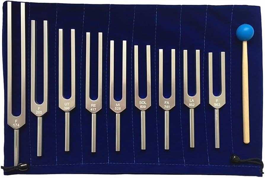 Amazon.co.jp: 音叉セット、9個174/285/396/417/528/639/741/852