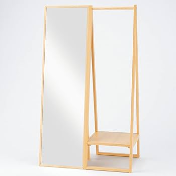 Amazon.co.jp: 無印良品 オーク材ミラー・大 幅44×奥行33×高さ150.5cm