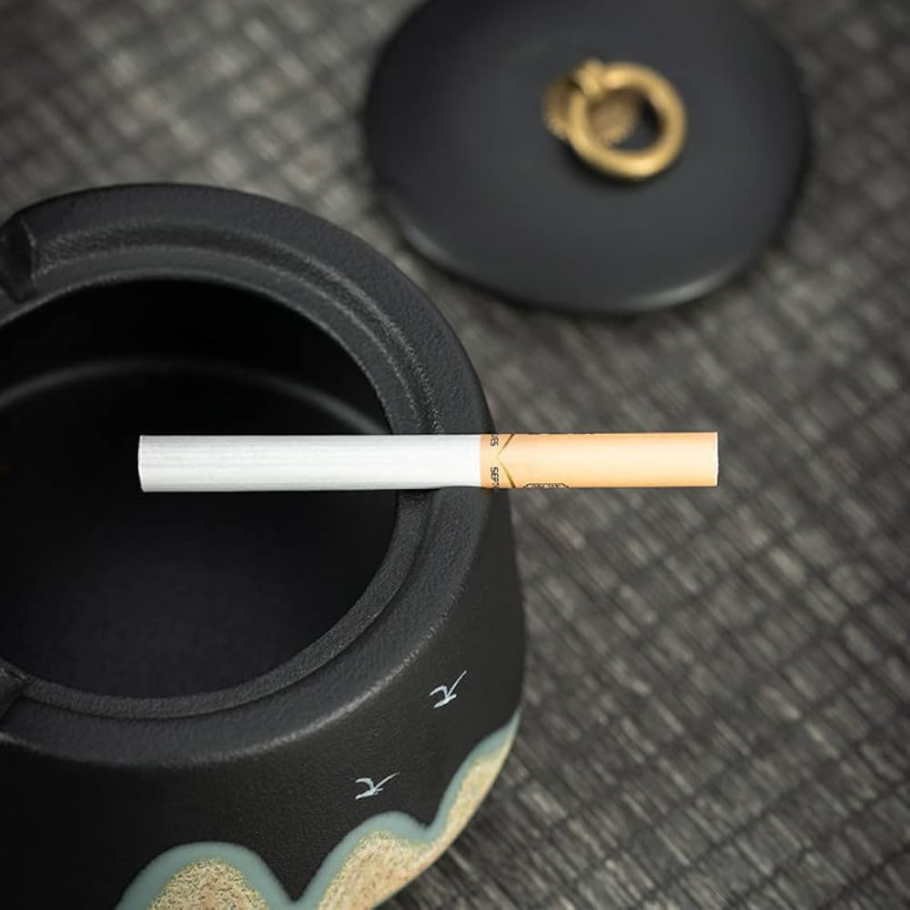 Amazon.co.jp: アッシュトレイ 灰皿 セラミック 山の柄 スモーク用品