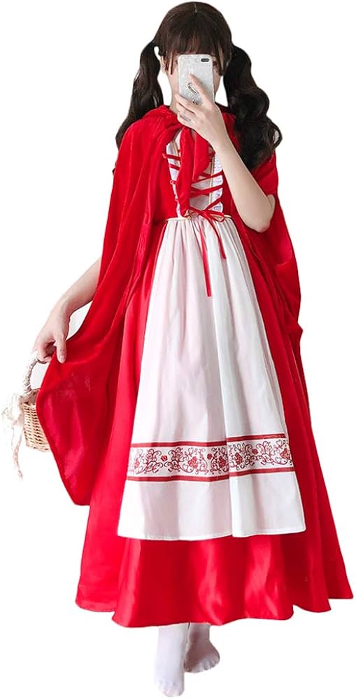 Amazon.co.jp: 赤ずきん コスプレ 衣装 クリスマス ハロウィン 仮装