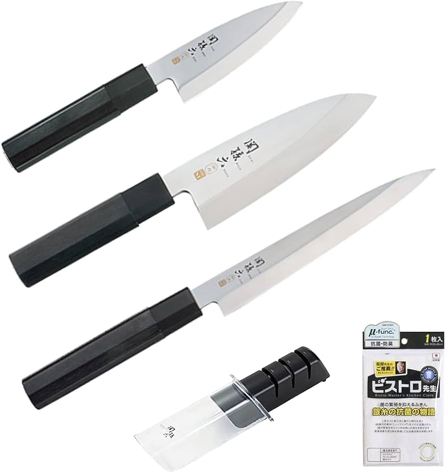 Amazon | 貝印 関孫六 金寿 ST 和包丁セット 105mm+出刃包丁 150mm+