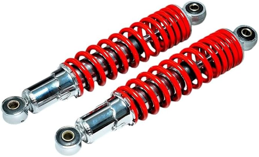 Amazon | ミニモト モンキーリアショック2本280mmレッド | リア