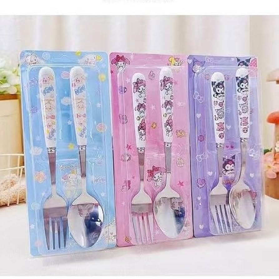 Amazon｜クロミ ハローキティ マイメロディ シナモロール カトラリー