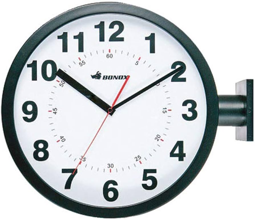 未使用】両面時計/ステーションクロック/SEPTIME/ダブルフェイス