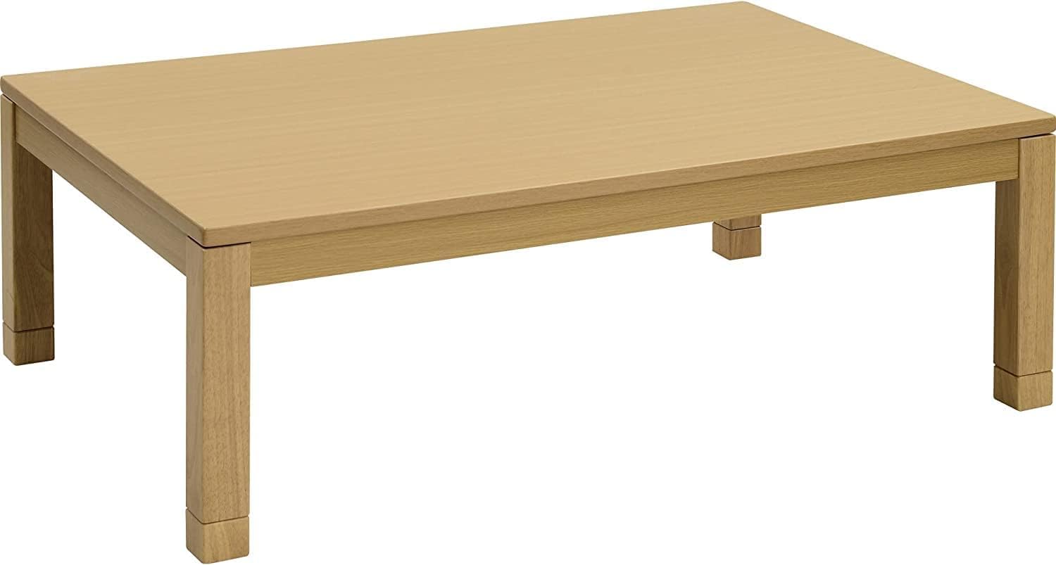 Amazon | [山善] 家具調 こたつ テーブル 幅120×奥行80cm 長方形 天然