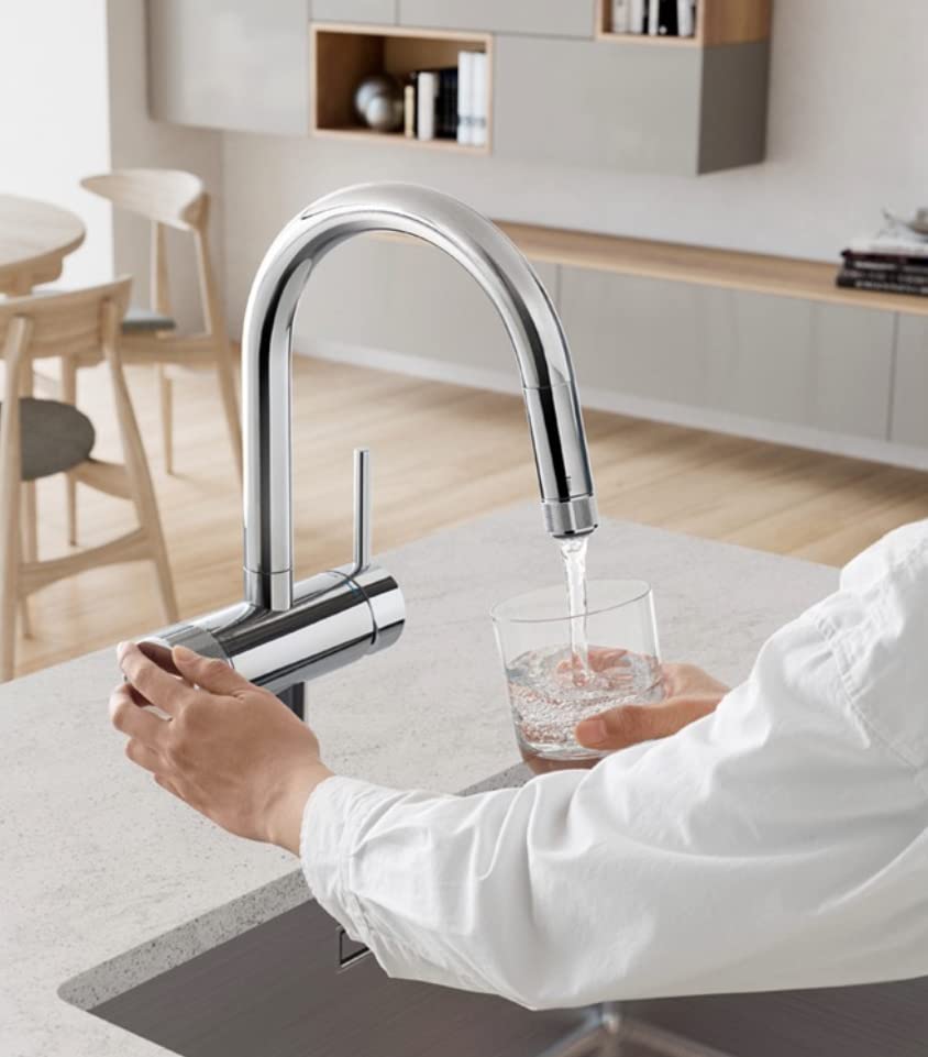 Amazon.co.jp: JPK61802グローエGROHEミンタ 浄水器一体型シングル