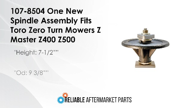 Amazon.com : 107-8504 One New Spindle Assembly Fits Toro Zero Turn