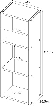 Amazon｜無印良品 スタッキングシェルフ・3段・オーク材 幅42×奥行28.5