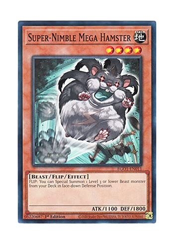 Amazon.co.jp: 遊戯王 英語版 EGO1-EN011 Super-Nimble Mega Hamster