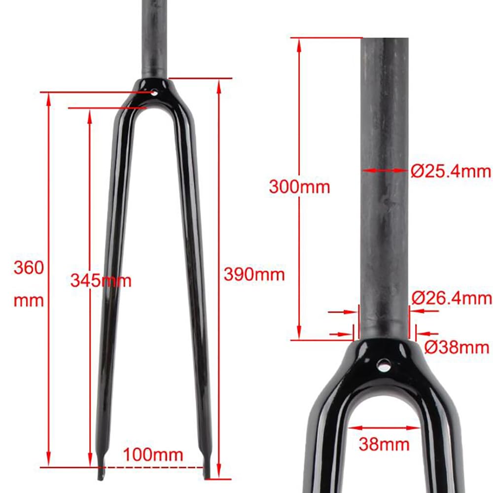 Amazon.co.jp: WACAKO 700C カーボンフォーク 25.4 ロードバイク