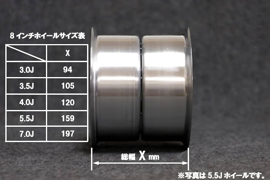 Amazon.co.jp: KEPSPEED製 モンキー用 8インチワイドアルミホイール (8