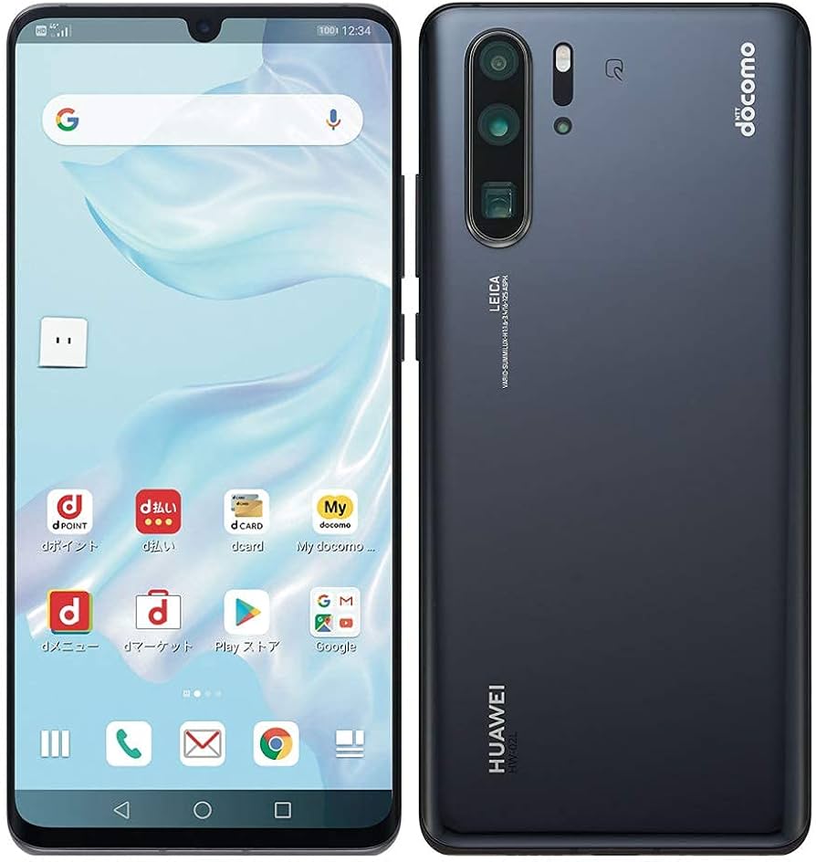 Amazon | docomo HUAWEI P30 Pro HW-02L ブラック 白ロム | HUAWEI