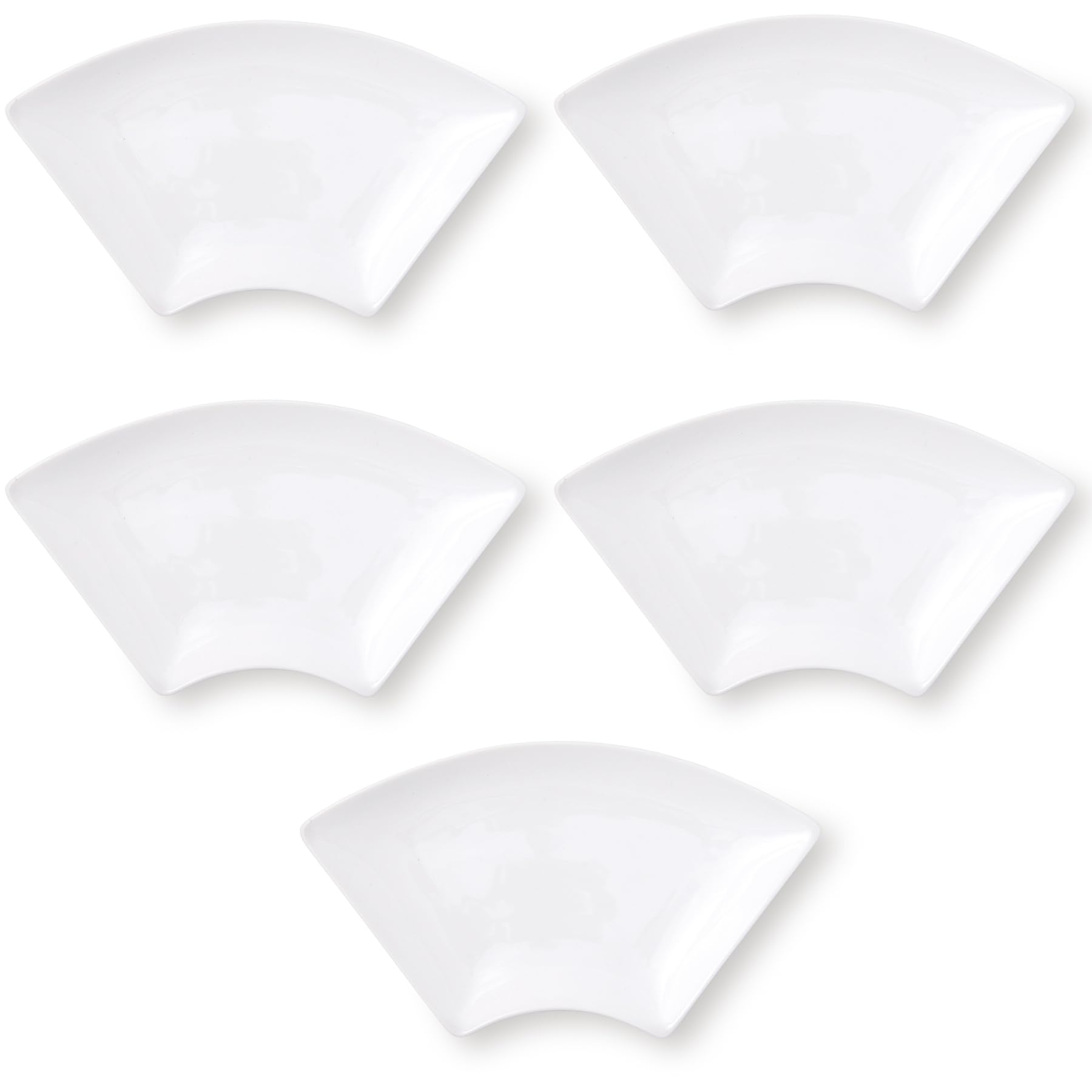 Amazon | 5枚セット 扇 扇型 扇形 プレート L 22×11.5cm 200g