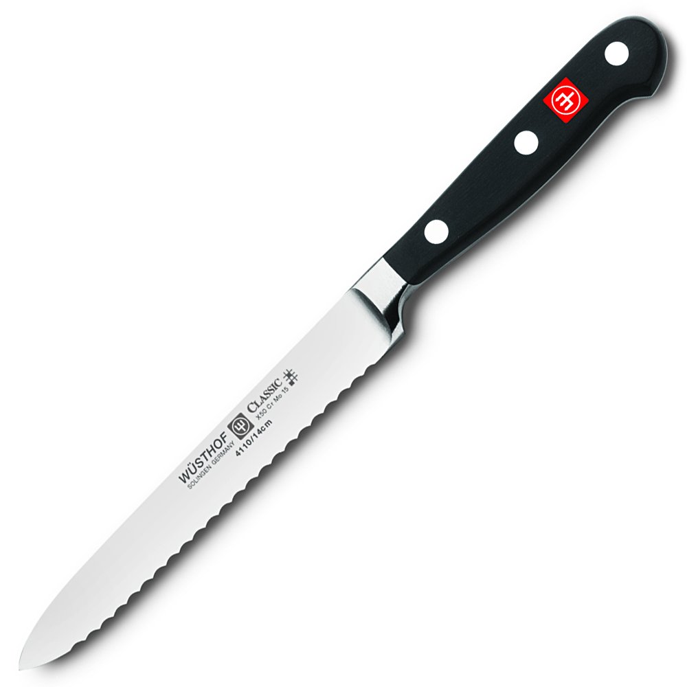 Amazon.com: Wusthof Classic 4110 Serrated Utility Knife, 5 Inch
