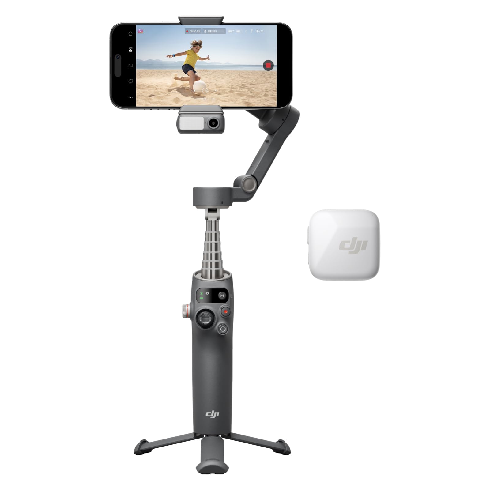 美品 DJI Osmo Mobile 7P + Mic Mini TXホワイト 美品 DJI Osmo Mobile