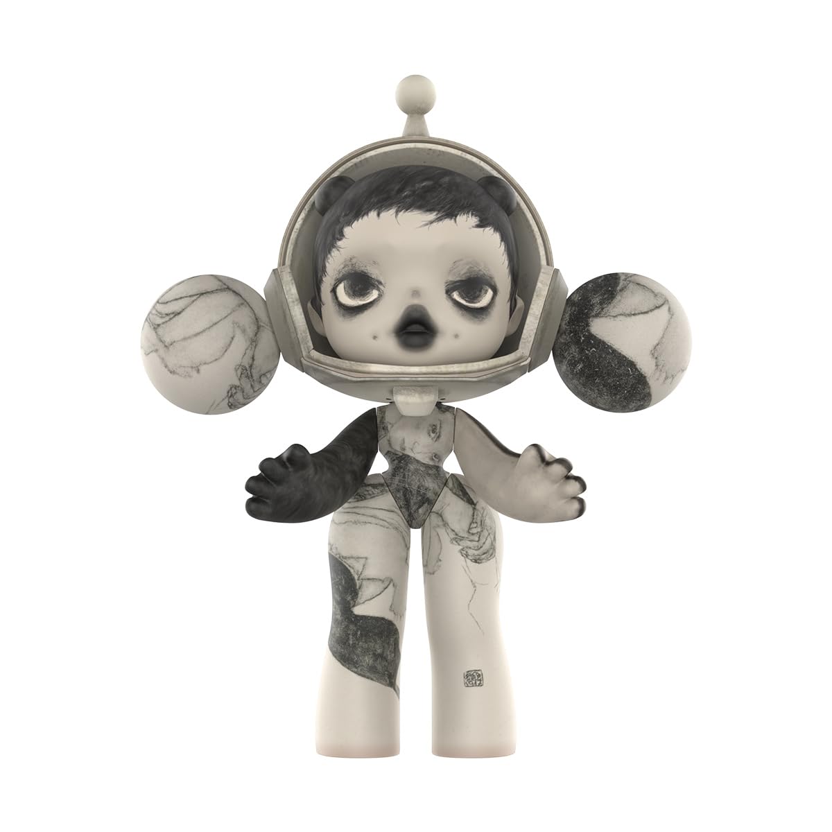 Amazon.co.jp: POP MART MEGA α SKULLPANDA 400% Egon Schiele : おもちゃ