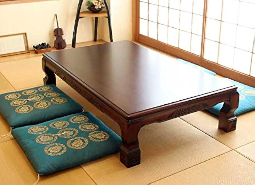 Amazon｜テーブル/座卓 純和風座卓120 紫檀（したん）色 葵（あおい