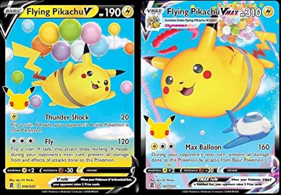 Amazon.com: Flying Pikachu V & Vmax Set - Celebrations - Pokemon