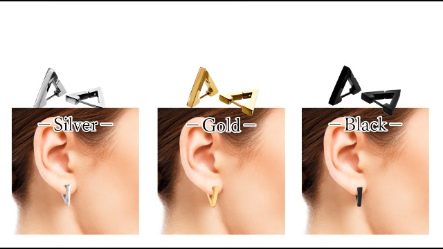 Amazon | [セイヤインターナショナル] ピアス メンズ レディース 三角