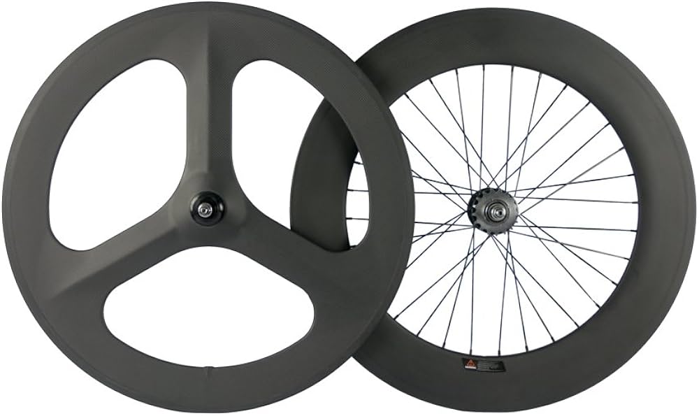Amazon | SUPERTEAMカーボンホイール3スポーク/ 88mm固定ギアホイール