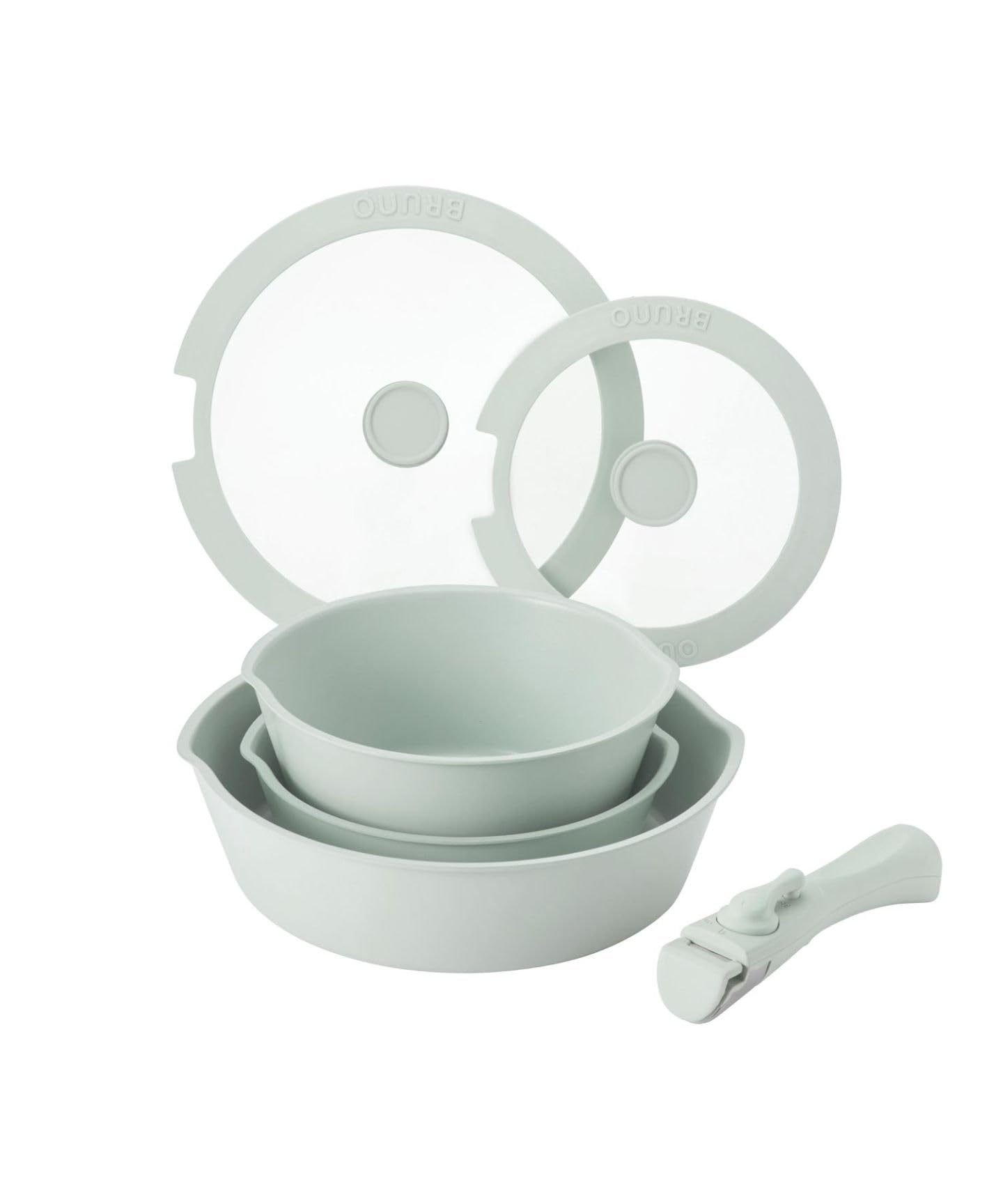 Amazon | BRUNO フライパン 6点 セット 26cm 20cm 鍋 蓋 深型 取っ手が