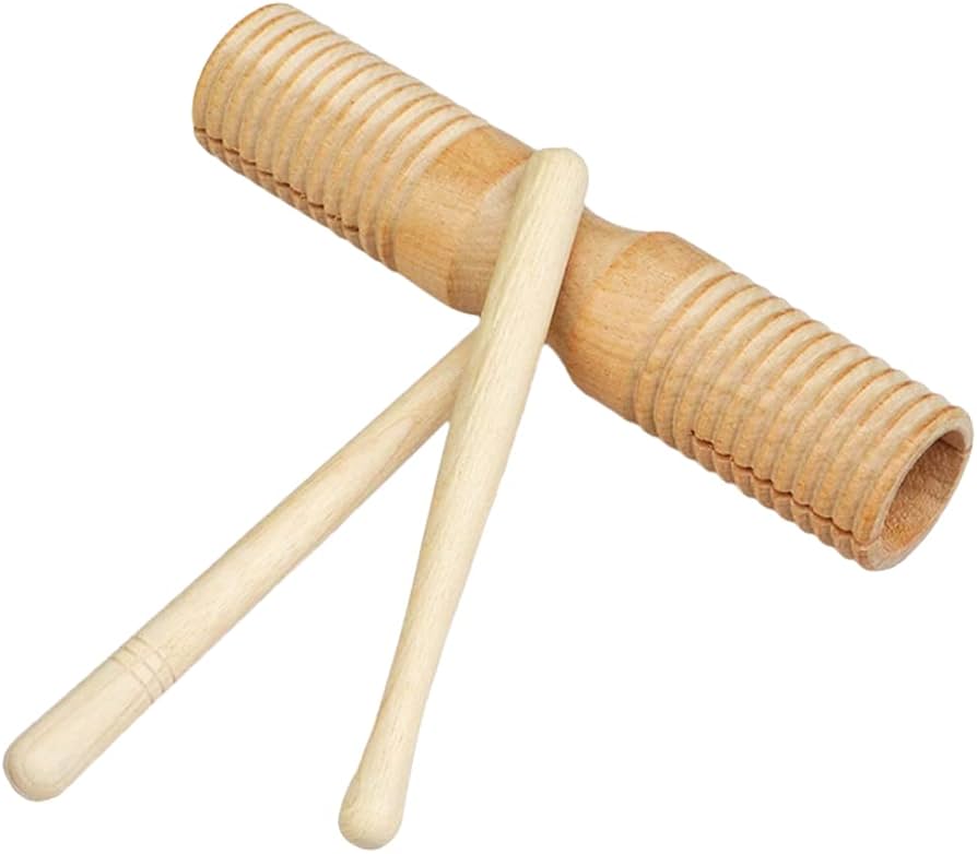 Amazon.co.jp: AllBright ウッドブロック ギロ ウッドギロ 楽器