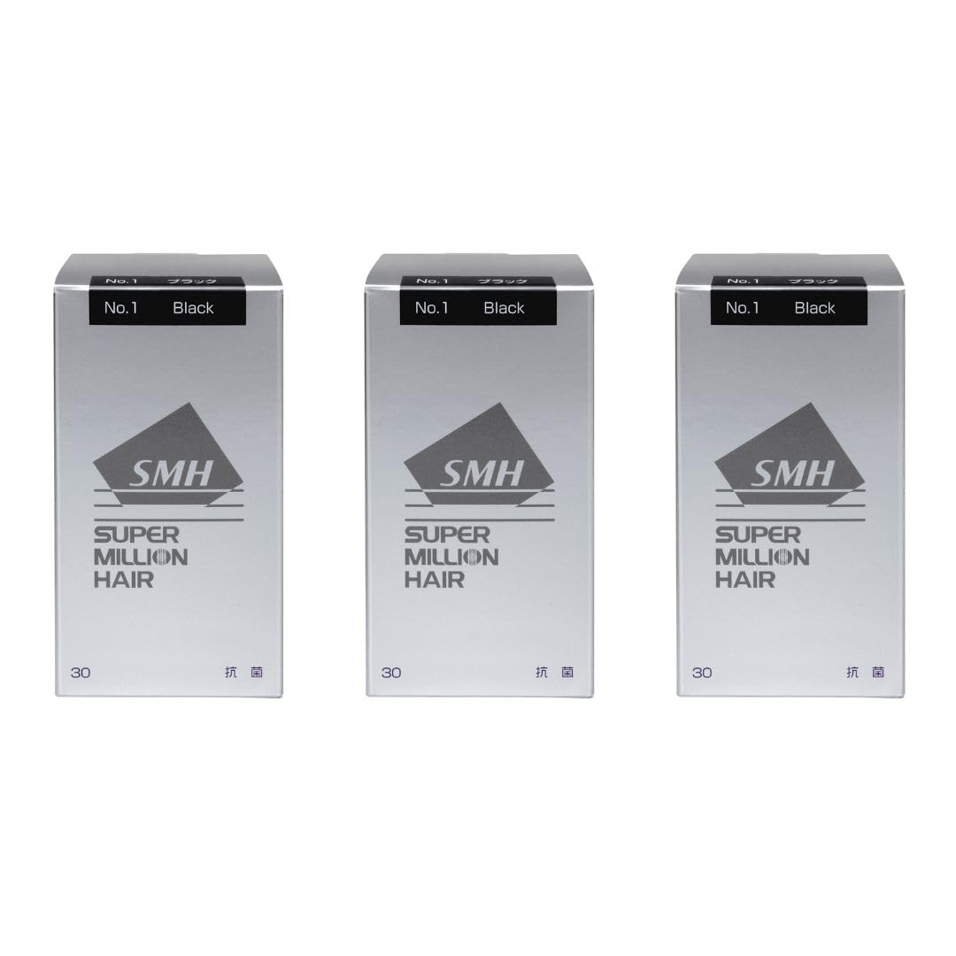 Amazon | ルアン スーパーミリオンヘアー 30g No.1 ブラック 3点セット