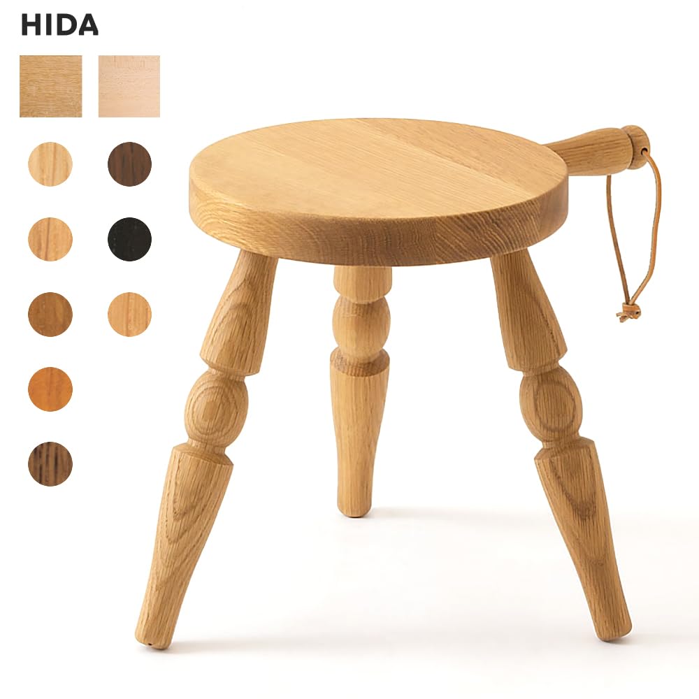 Amazon｜飛騨産業 ミルクスツール Milk stool/スツール いす 椅子 木製