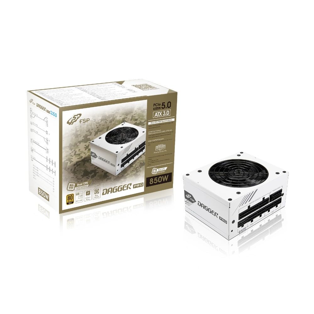 Amazon | FSP DAGGER PRO ATX3.0(PCIe5.0) 850W White [ SDA2-850 Gen5
