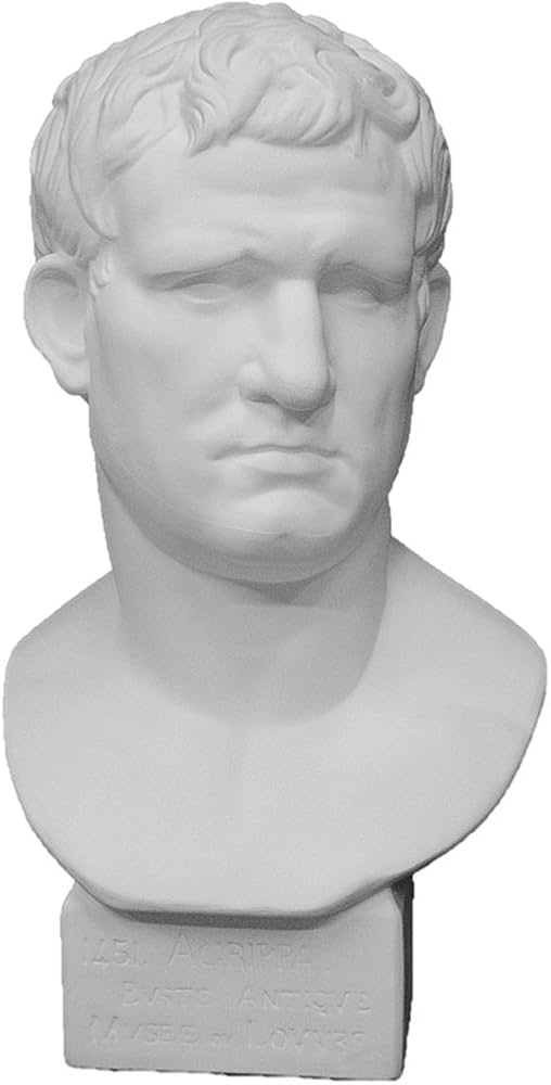 Amazon.co.jp: 石膏像 K－162 アグリッパ胸像（丸） H．58cm