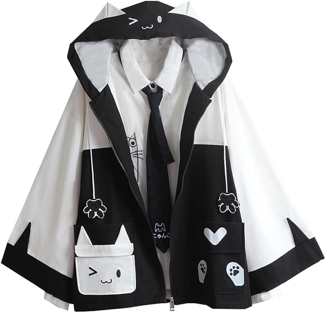 Amazon | [WANSHIX] フード付き ジャケット レディース春 秋