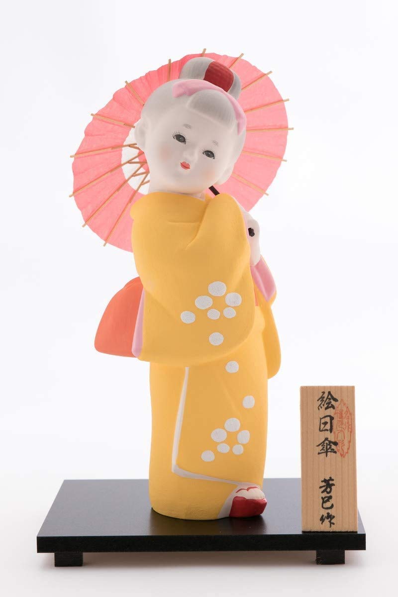 Amazon | [博多人形いとう] 人形 博多人形 絵日傘 芳巳作 | 博多人形