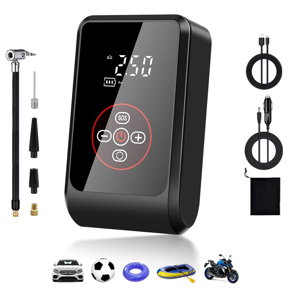 Amazon.co.jp: YUUYOU 2024年新登場 10秒で充填 空気入れ 車 電動